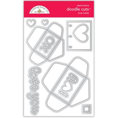 Doodlebugs Lots Of Love Doodle Cuts - Love Notes